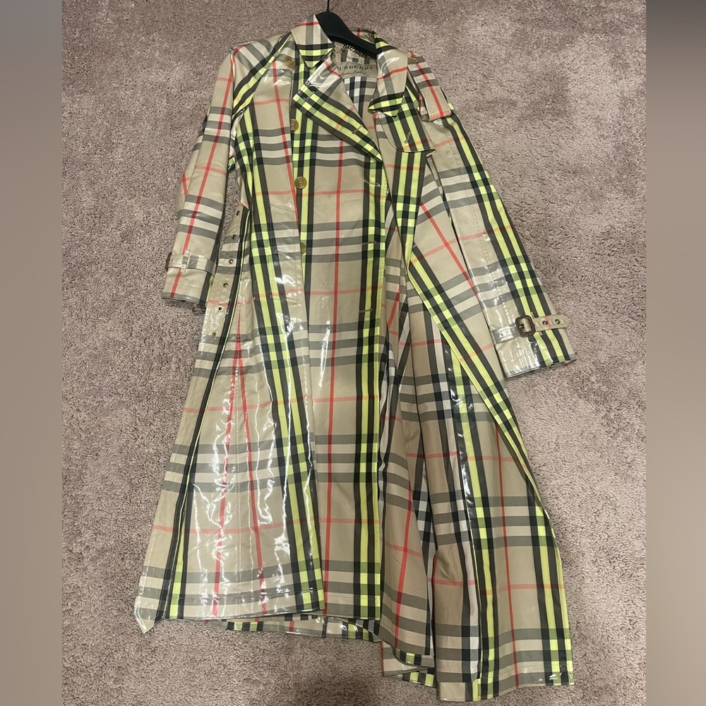 Burberry check trench